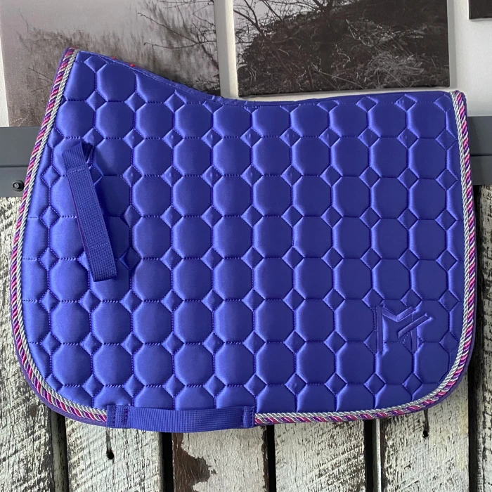 Periwinkle Purple / Silver / Pink AP Saddle Pad  product image