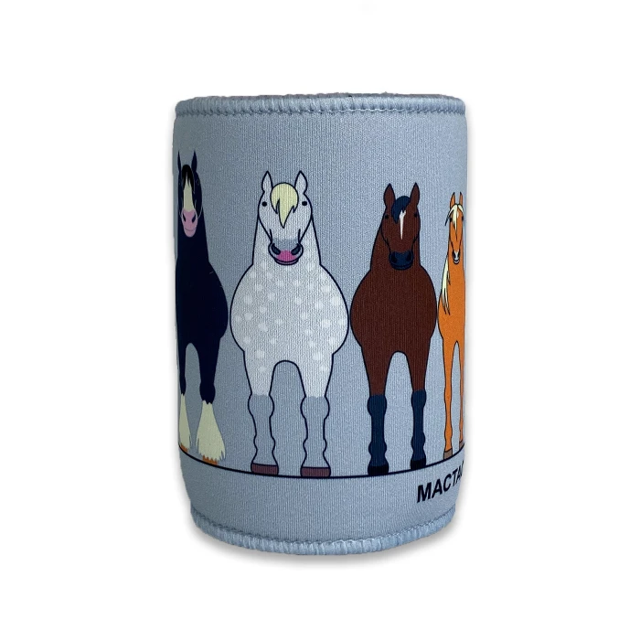Cartoon Horses Stubby Holder product image
