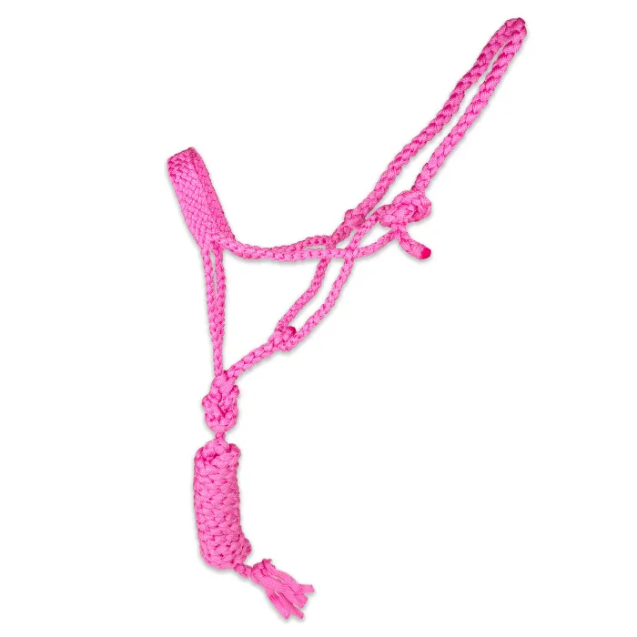 Mule Tape Halter with Lead – Black or Pink product image