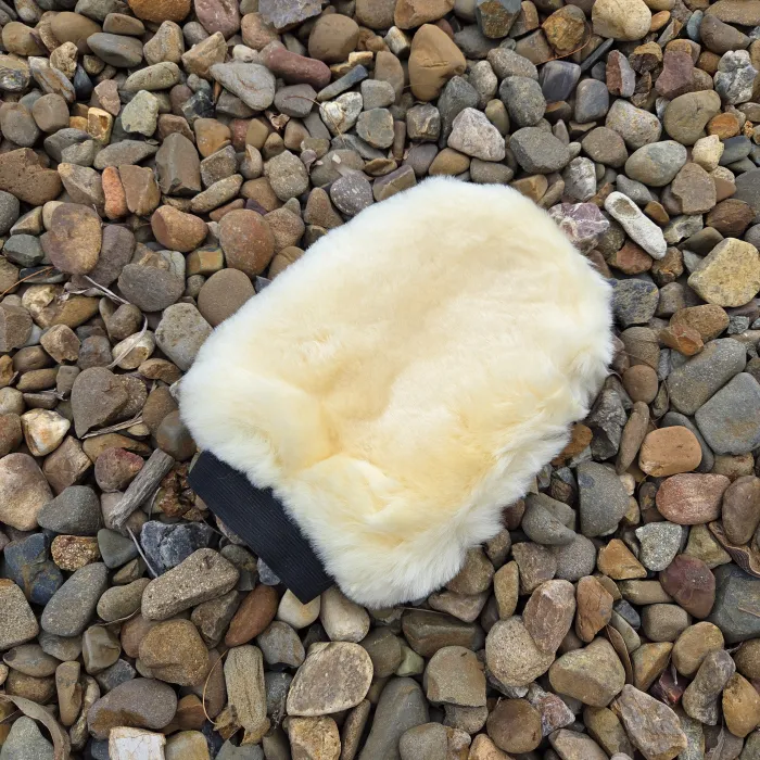Sheepskin Grooming Mitt - No Logo