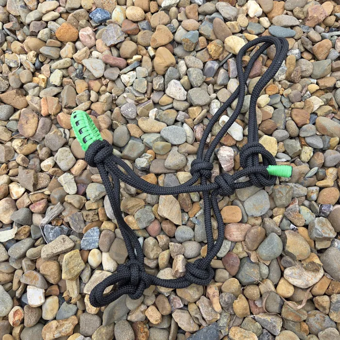 Rope Halter - Black & Green 