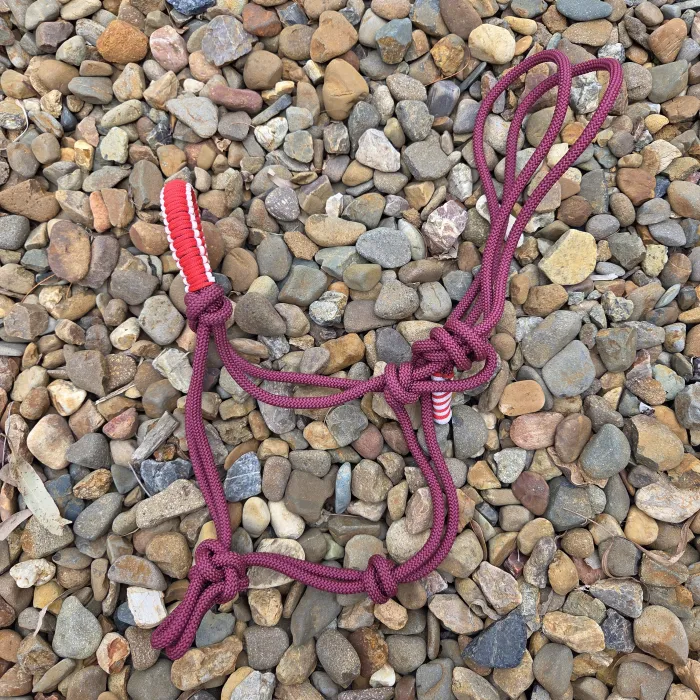 Rope Halter - Maroon
