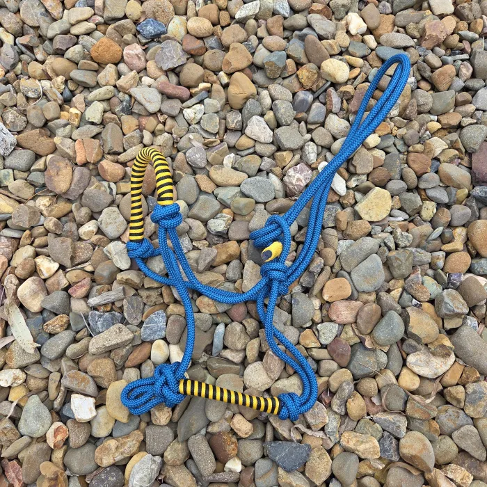 Rope Halter - Blue & Yellow