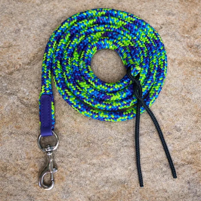 Green, Purple, Blue Polyester Lead 