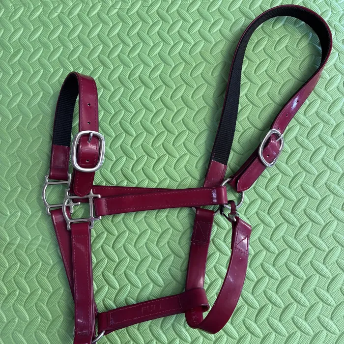 PVC Halter - Maroon FULL 