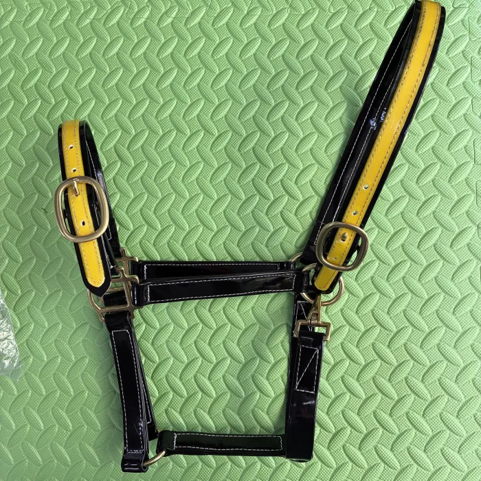 PVC Halter - Black & Yellow FULL 
