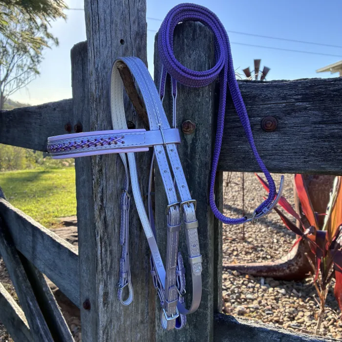 Bridle & Reins - Lavender Shimmer & Pale Pink 