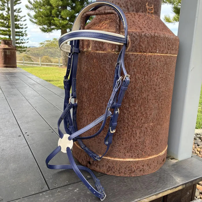 PVC Grackle Bridle - Navy COB