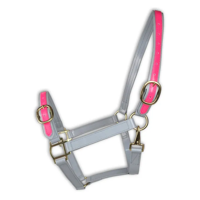 Premium Grey & Pink TPU Horse Halter