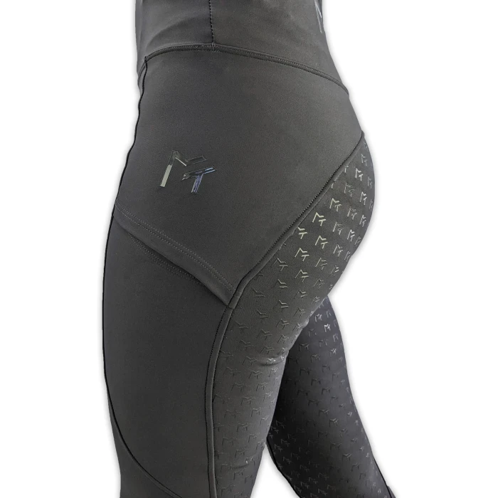 Women's Dark Grey Compression Riding Tights product image